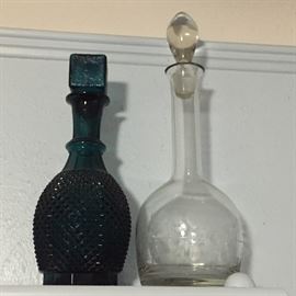 vintage decanters