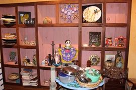 Fantastic, chunky shelving for display of decor