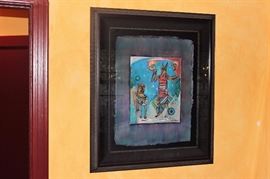 Original art by Mary Zarbano (local artist in Fullerton).  More of her art can be seen at the Tah Gallery website.