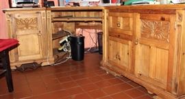 3 pc desk set, Mediterranean rustic