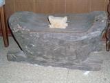 Heavy wooden primitive seat?