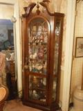 Corner Cabinet Full of Glass