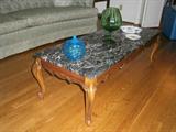 50's Italian Black Marble Coffee Table