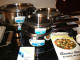 West Bend 9 Piece Continental Cookware (1960's) 
(Found New in Box)
