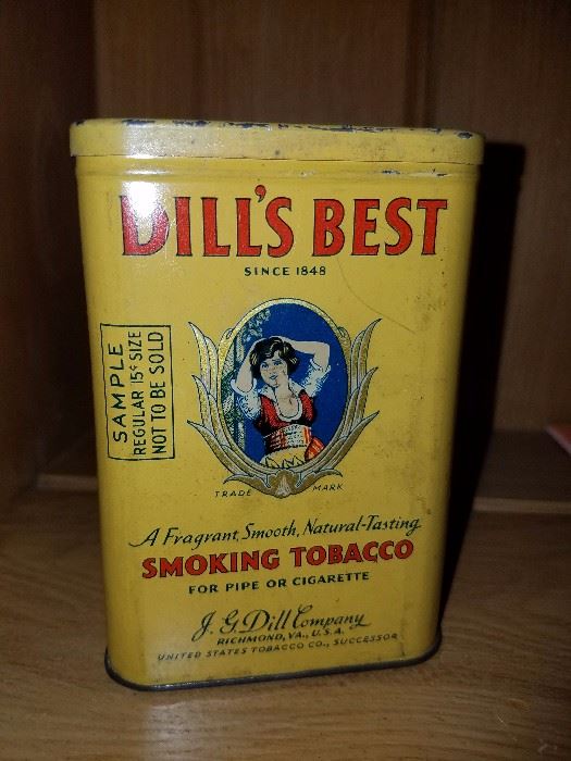 Vintage Dill's Best Smoking Tobacco Tin
