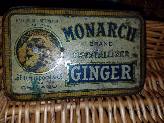Vintage Monarch Ginger Tin by Reid, Murdoch & Co. Chicago