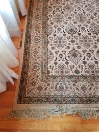 Area rug in neutral colors