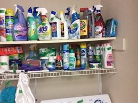 More cleaning supplies