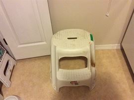 Great step stool - just tight for those higher shelves