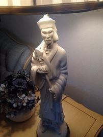 Asian male statue