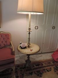 French provincial lamp table