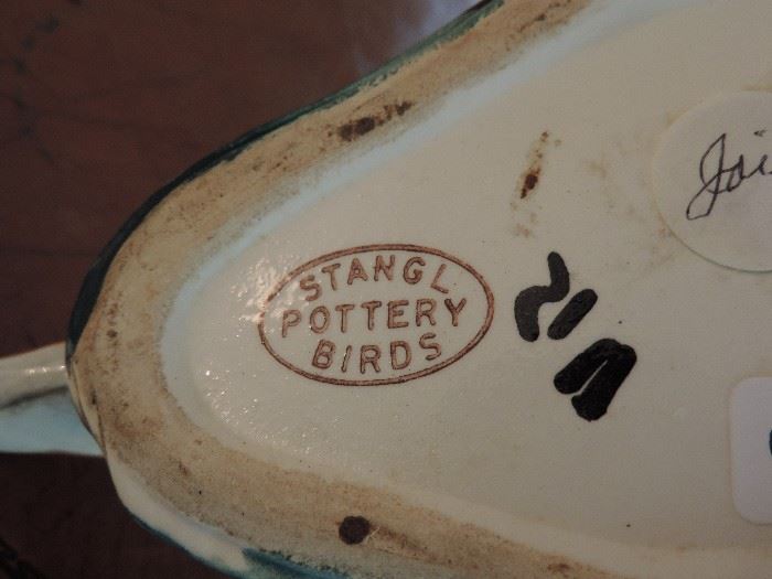 Mark for pheasant. Stangl Pottery Birds