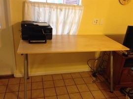 drafting table and hp printer