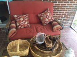 Patio Bahama style love seat 