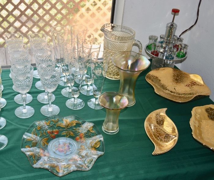 TABLES of GLASS and CRYSTAL
