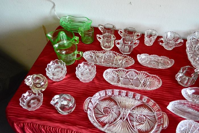 TABLES of GLASS and CRYSTAL