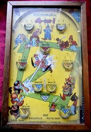 Vintage Poosh-M-Up Table Pin Ball Game
