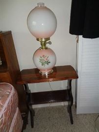 pair of these small tables & lamps