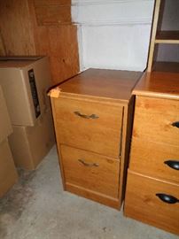 wood file cabinet