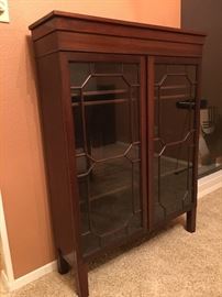 Antique Book Shelf / Display Case with Glass Doors