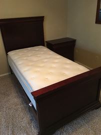 Twin Bed with Matching Night Stand