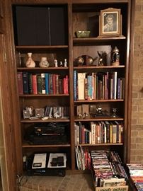 Books, Tuner and Speakers, CD's, DVD's Decorative Items