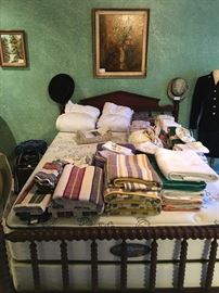 Bobbin Bed, Assorted Towels, Assorted Bed Linens