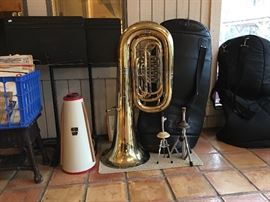 Mirafone Tuba, Cases, Mute Music Stands