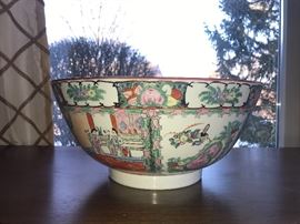 Chinese Famille Rose Medallion Bowl 
14" diameter 