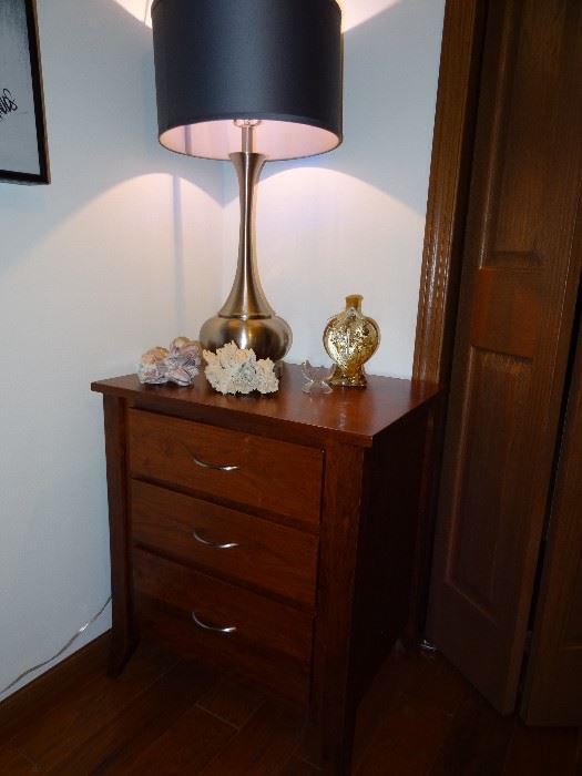 One of three . Cherry nightstands of fine quality.
