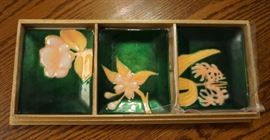 Japanese enameled dishes