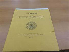 Navy Uniforms Large Booklet