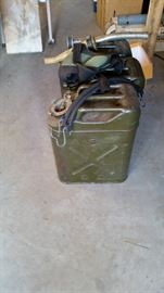 Vintage gas cans