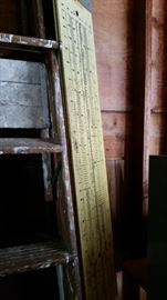 Large wooden slide rule