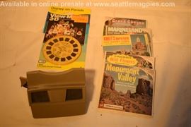 Viewmaster and vintage board games and puzzles