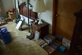 Crafting books.  Bedroom set headboard