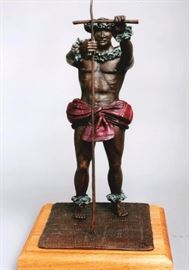 Kala Au Hula - Sticks used in Hula Performances. Bronze sculpture by Lark Dimond. Size 13x6in. Koa wood base 7.5x7.5in. Weight 5lbs. Including base. Year 1996. Buy it now $750. 