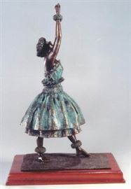 The Spirit Within. Bronze sculpture by Lark Dimond. Size 17x7in. Koa wood base 11x8.5in. Year 1996. Weight 16 lbs. including base. Buy it now $750. 