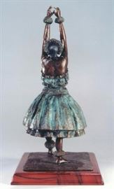 The Spirit Within. Bronze sculpture by Lark Dimond. Size 17x7in. Koa wood base 11x8.5in. Year 1996. Weight 16 lbs. including base. Buy it now $750. 