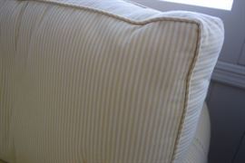 Detail of the upholstered fabric on the sofas