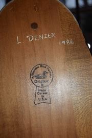 L. Denzer Carved Loon
