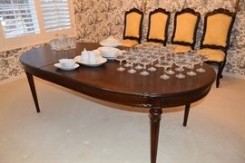Stunning Table and Chairs. Table is "Baker." Chairs were shipped from California