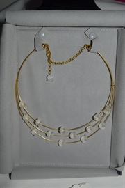 Lalique triple strand Muguet choker