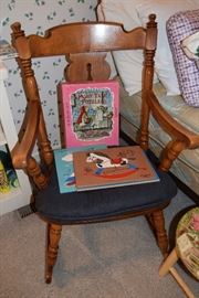 Playskool puzzles and rocking chair