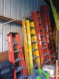 Several ladders
