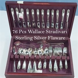 Sterling Wallace Stradivari Service For Twelve Cleaned