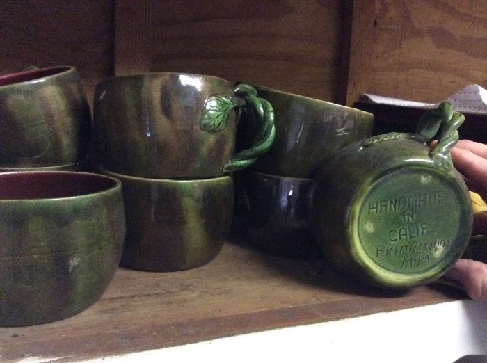 California soup mugs - handmade pottery - Just beautiful