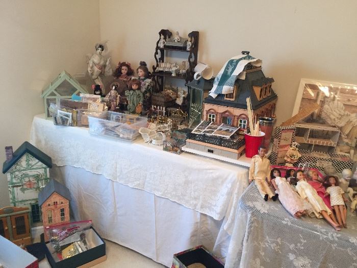 Dolls, miniatures, and dollhouses