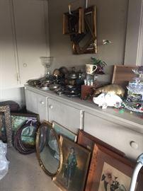Silver, vintage art and decor