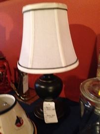 Dark Brown Urn Table Lamp